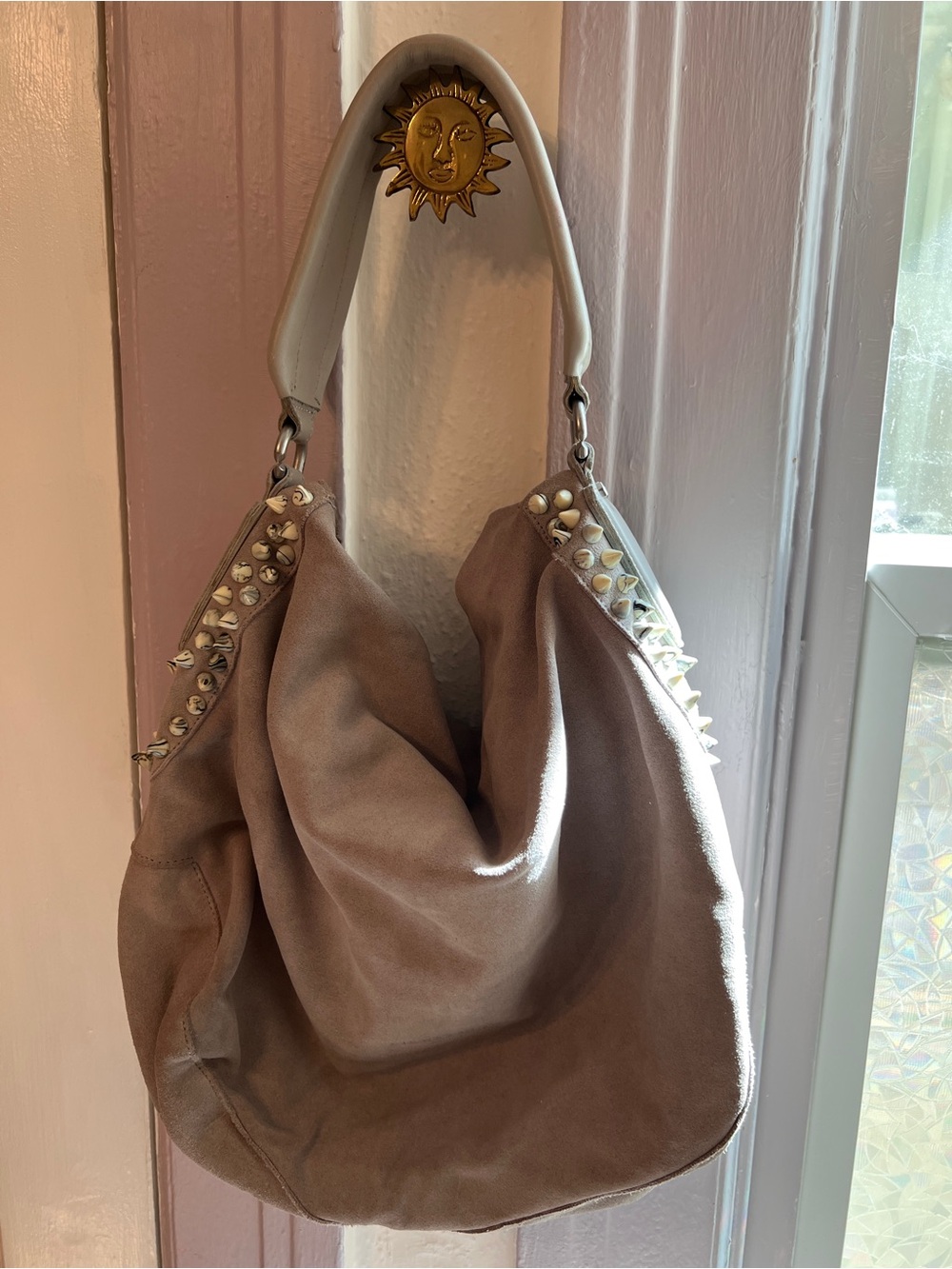 Liebeskind  taupaz suede Hobo handbag